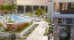 rendering of the pool and sundeck at 7600 broadway apartments
